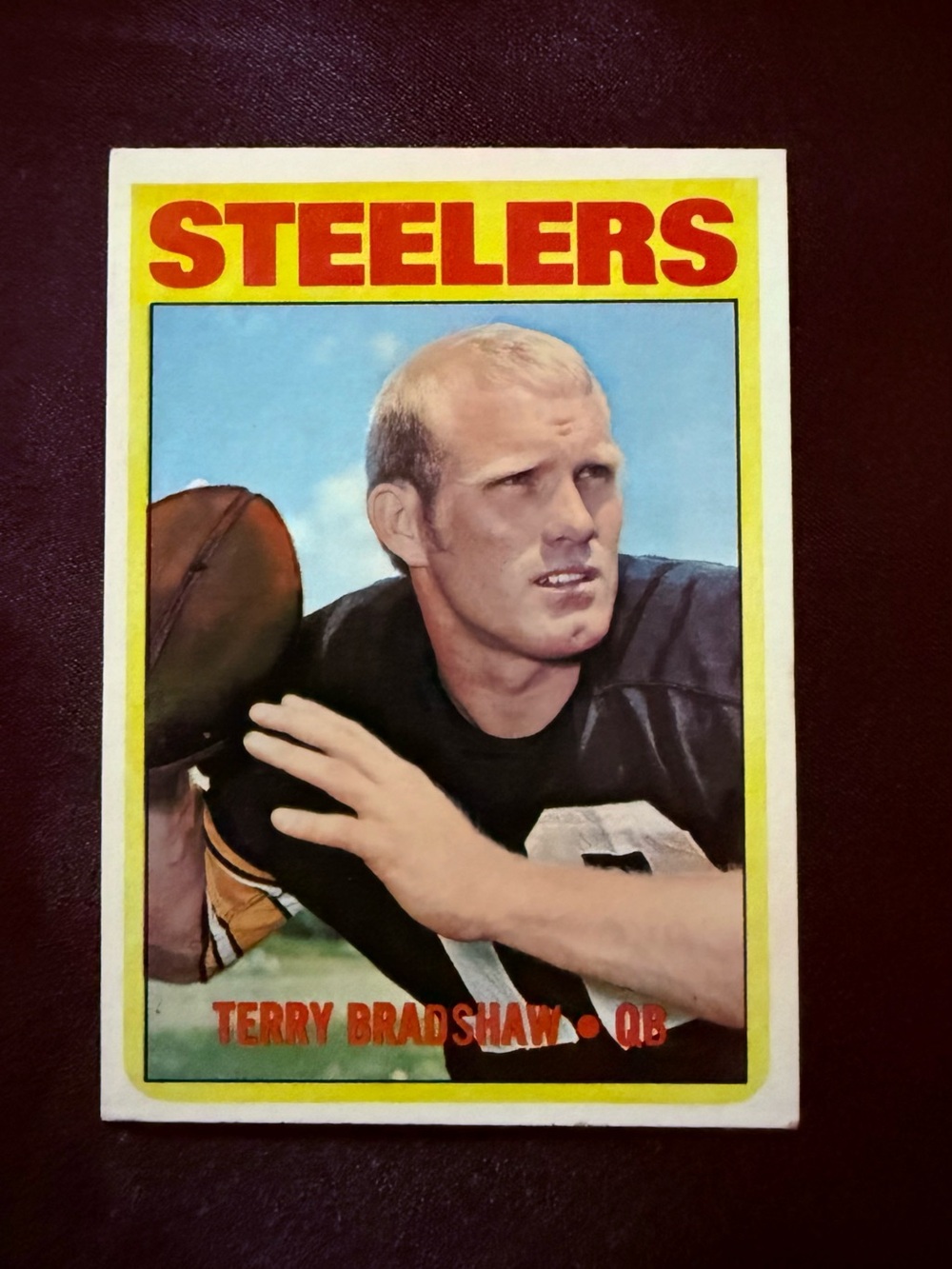 Terry Bradshaw HOF, #150, Topps, 1972, Pitts Steelers, Superbly Centered, MT/NM
